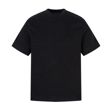 Silk Avant-Garde Tee Luxury Streetwear Black Designer High-End Urban Fashion-0