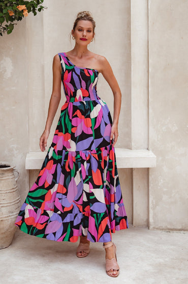 Cassandra One Shoulder Maxi Dress-8