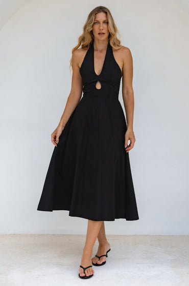Costa Del Sol Halterneck Cotton Dress (Sale)-0