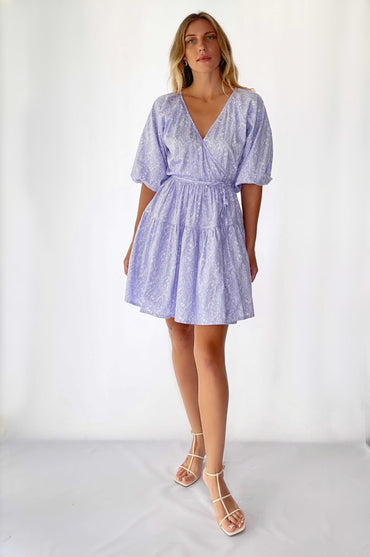 Honey Bunny Wrap Mini Dress (Sale)-5