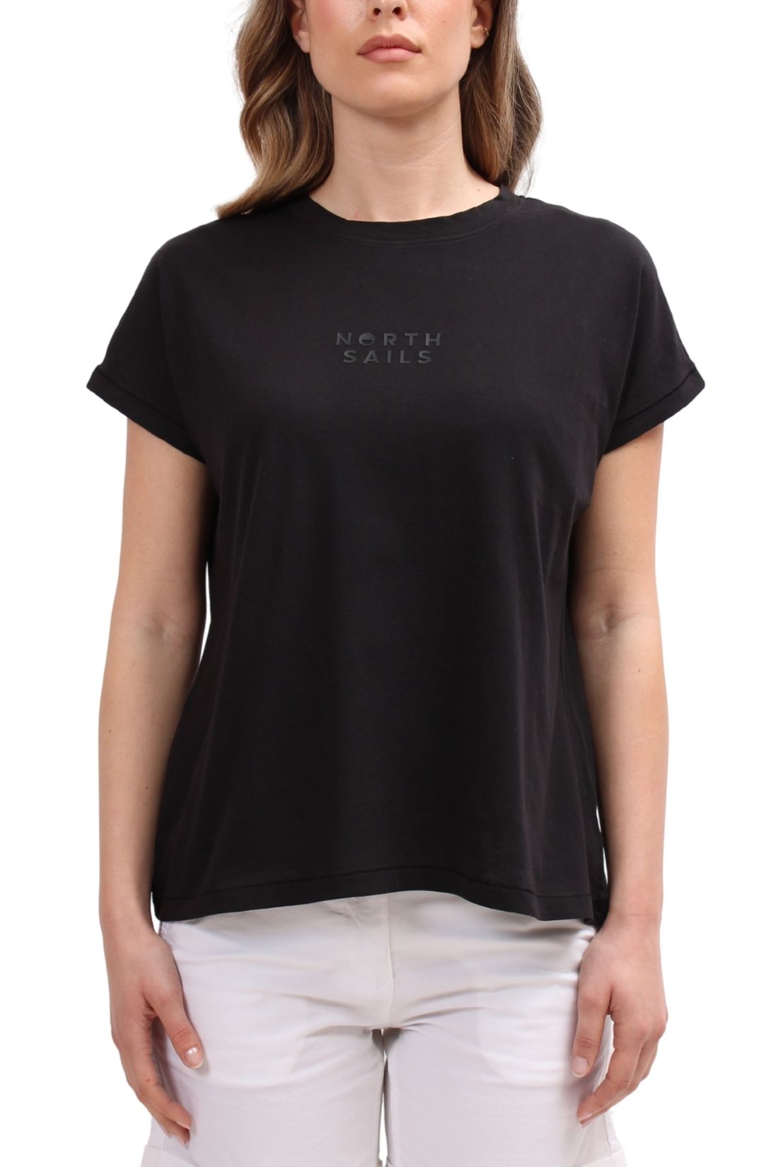 NORTH SAILS - Women's relaxed cotton T-shirt with logo