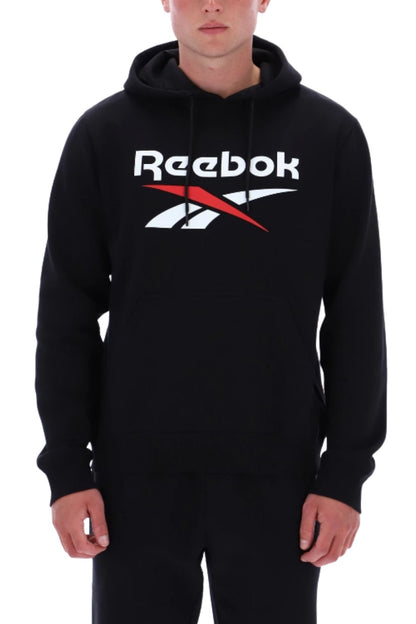 REEBOK - Herren Fleece-Kapuzenpullover mit zweifarbigem Logo