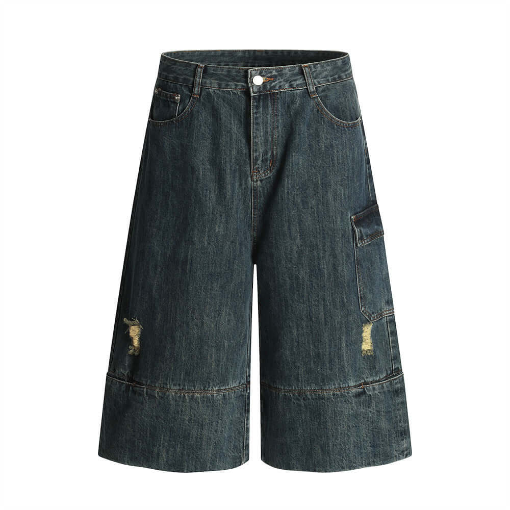 Elevated Egyptian Cotton Three-Quarter Pants Luxury Streetwear for Men-0