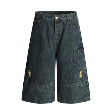 Elevated Egyptian Cotton Three-Quarter Pants Luxury Streetwear for Men-0