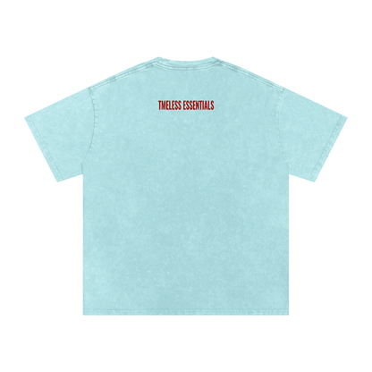 Snow Washed Oversized Cotton T-Shirt