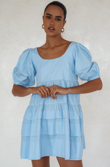 Andrea Babydoll Cotton Mini Dress-1