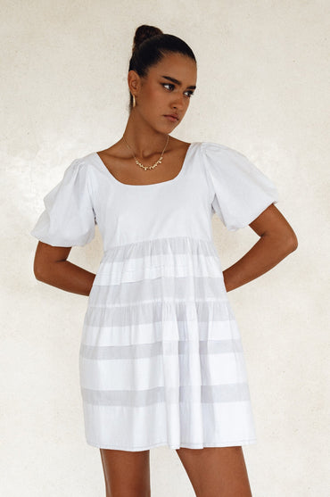 Andrea Babydoll Cotton Mini Dress-8