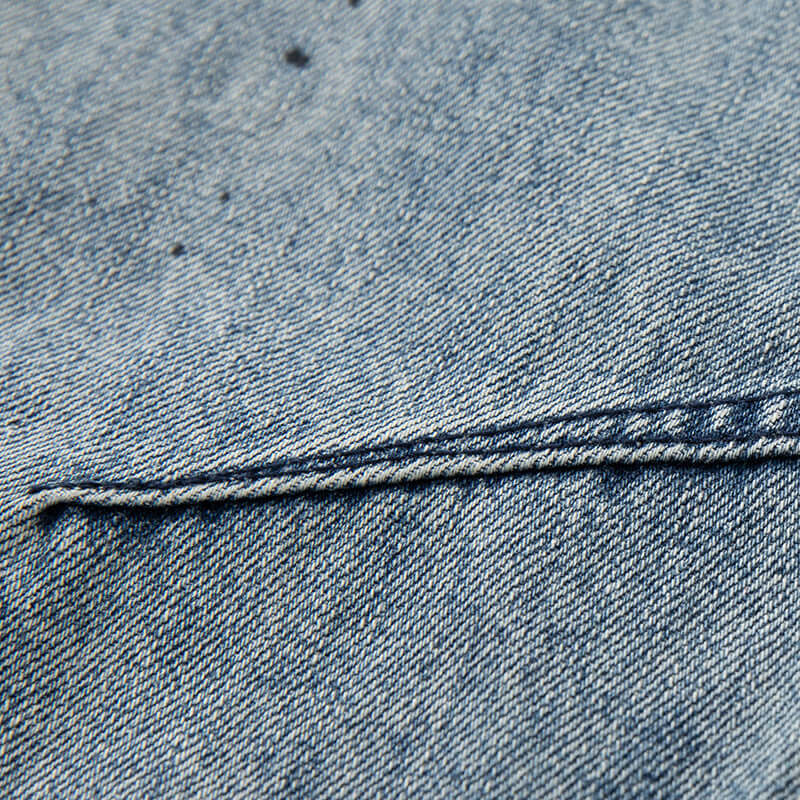 Brushed Dynamic Jeans Men Luxury Streetwear Relaxed Fit Premium Denim-2