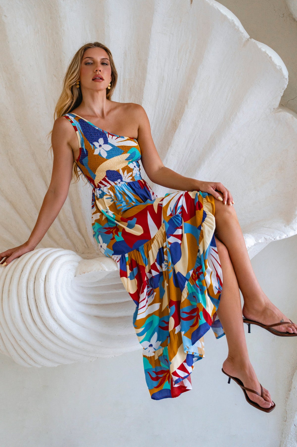Cassandra One Shoulder Maxi Dress-0