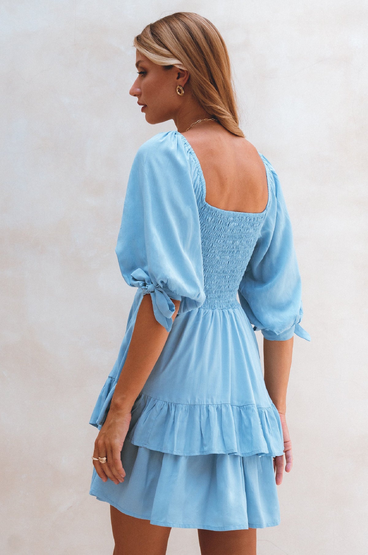Cha-Cha Ruffle Mini Dress (Sale)-3