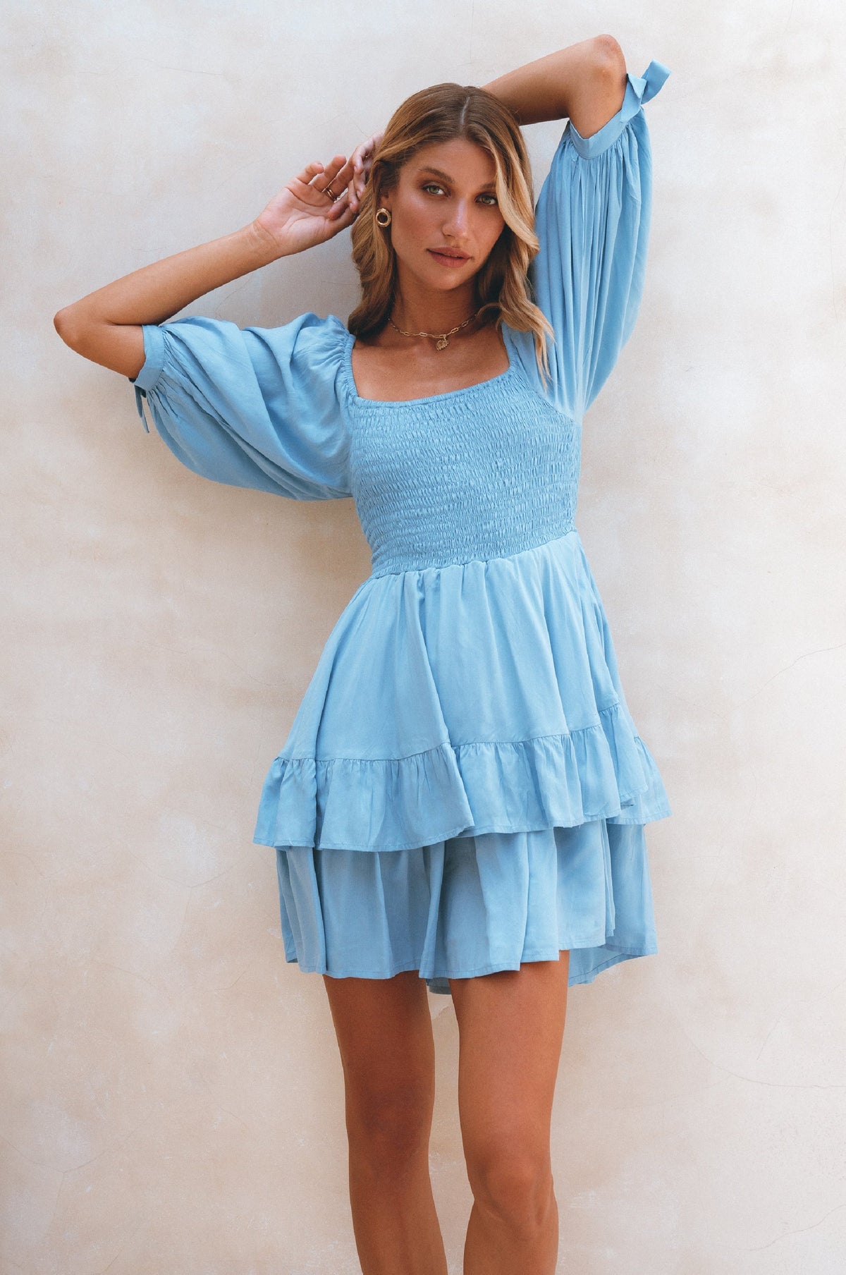 Cha-Cha Ruffle Mini Dress (Sale)-0
