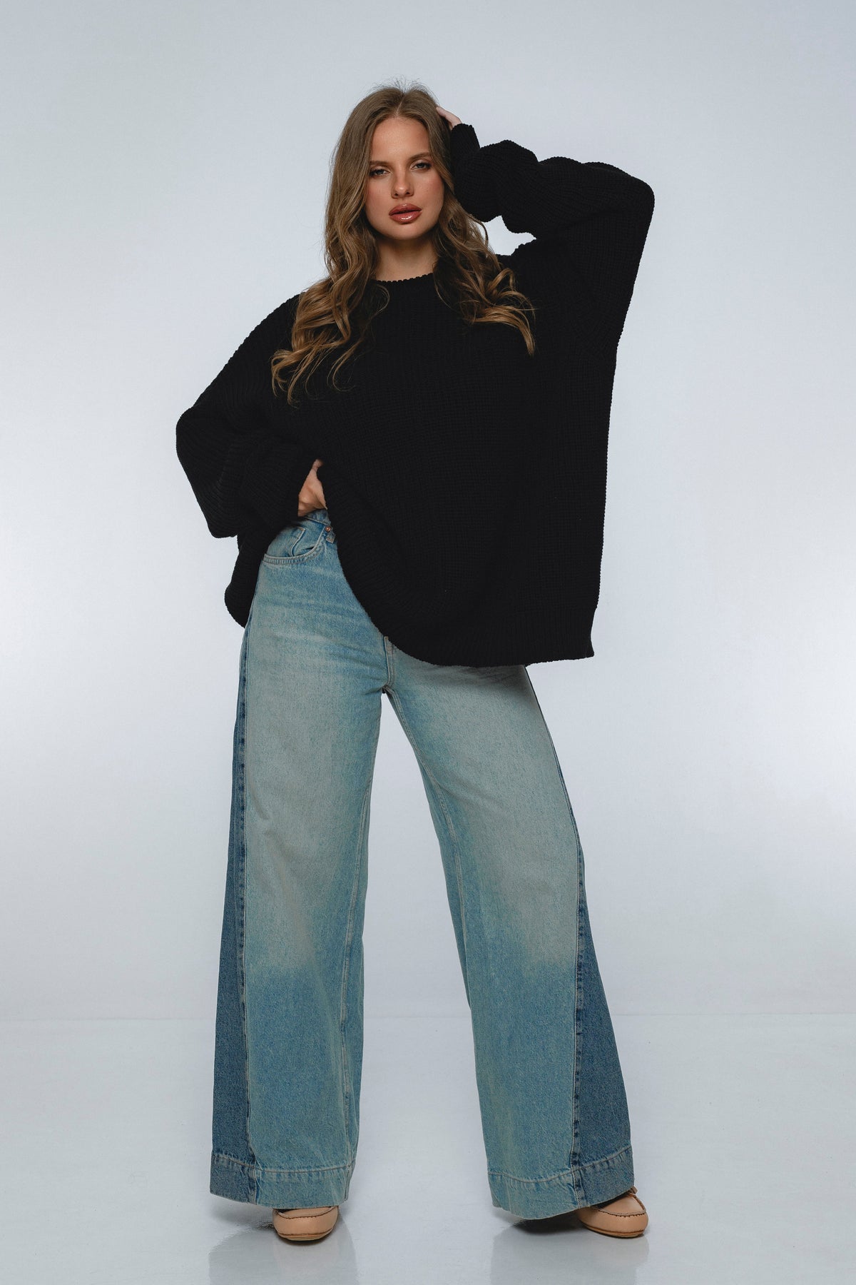 Cloud Nine Long Sleeve Cotton Sweater-2