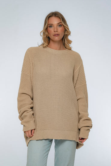 Cloud Nine Long Sleeve Cotton Sweater-7