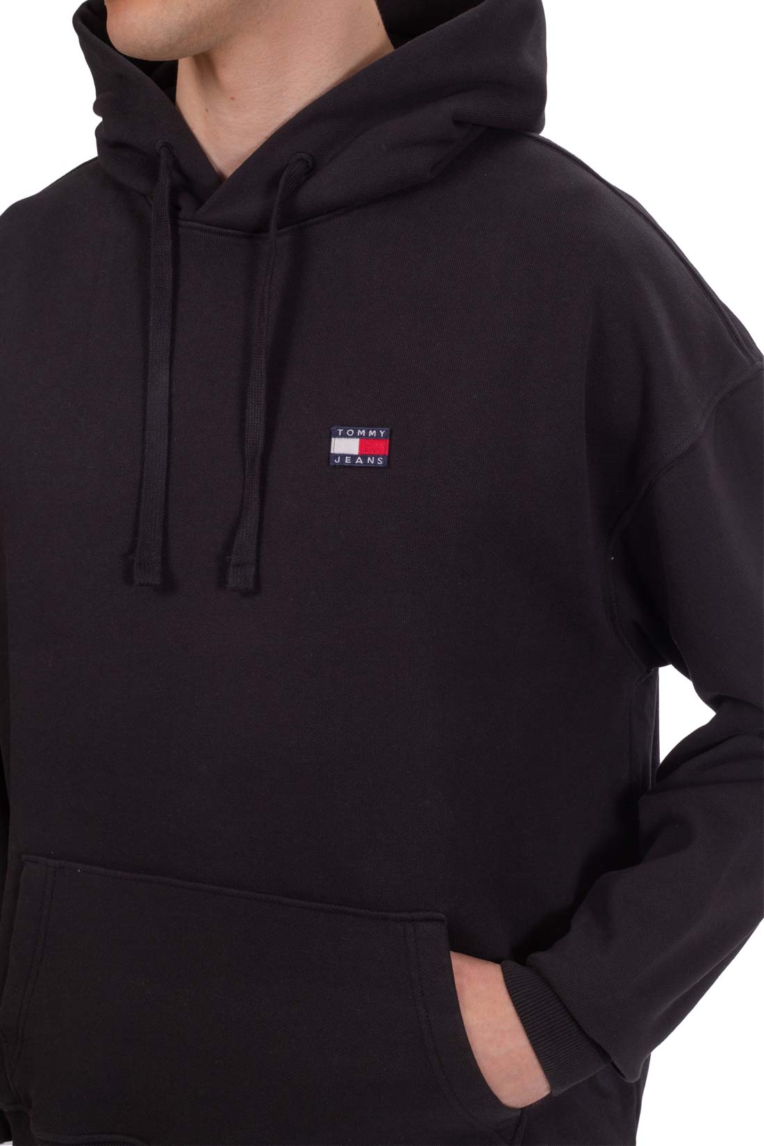 TOMMY JEANS – Entspannter Herren-Kapuzenpullover mit Logo-Patch