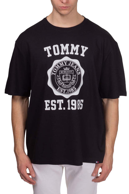 TOMMY JEANS - Men's oversized T-shirt with varsity logo
