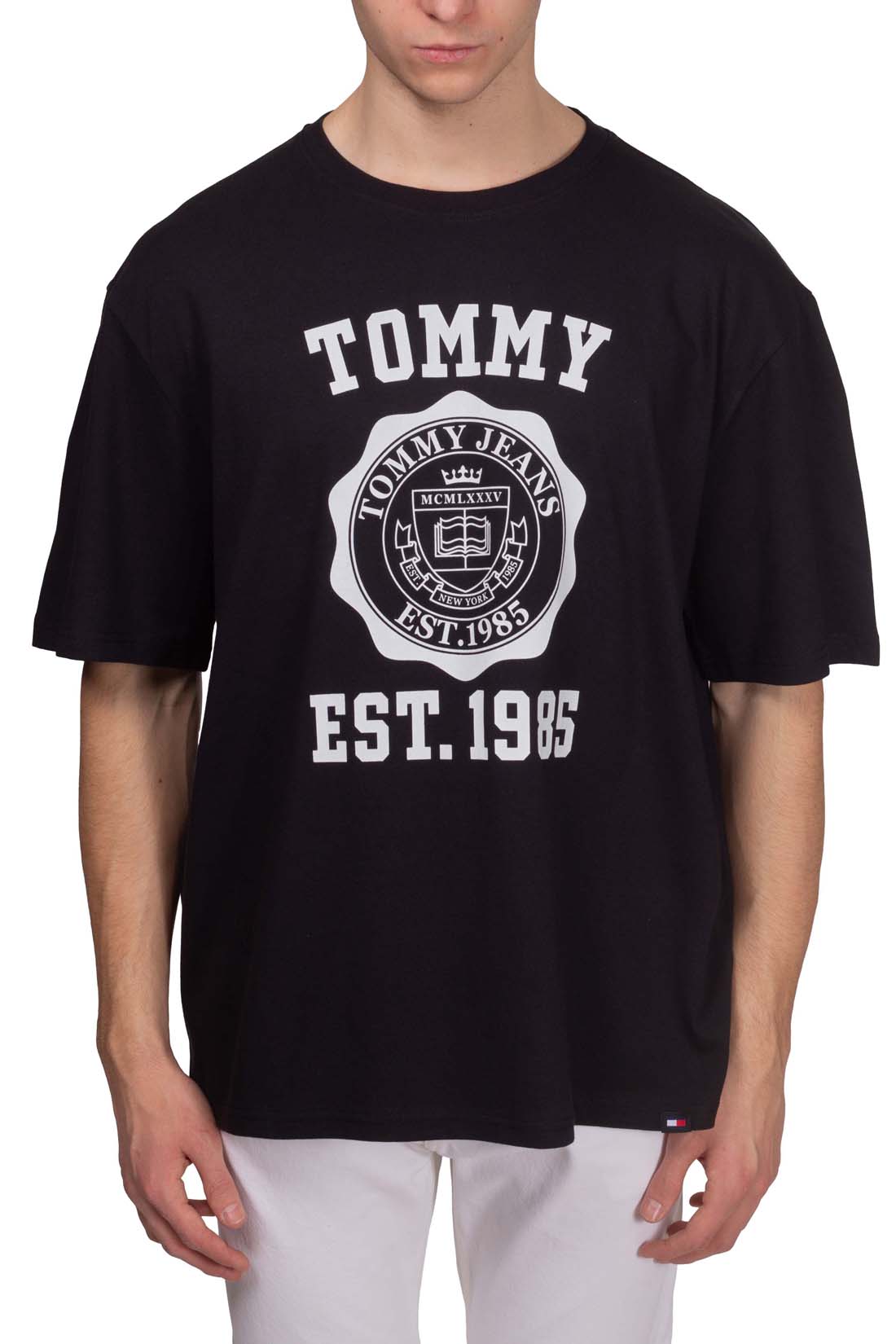TOMMY JEANS - Men's oversized T-shirt with varsity logo