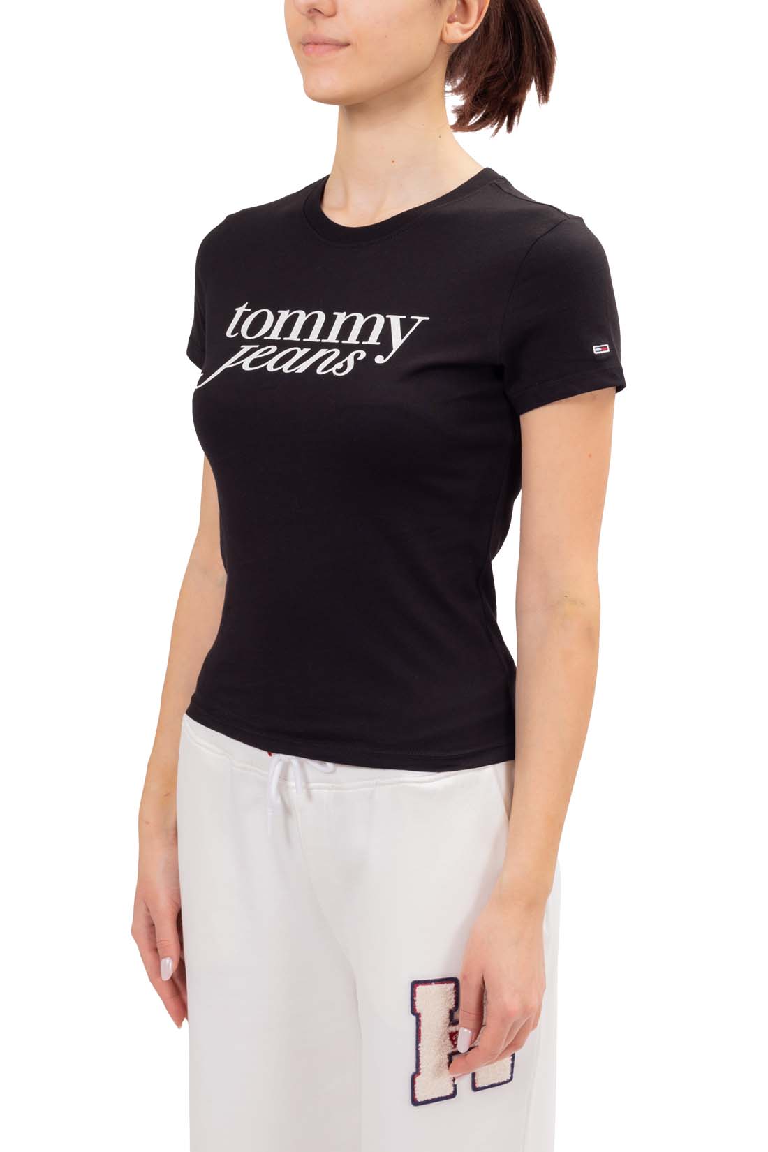 TOMMY JEANS - Women's slim T-shirt with logo print