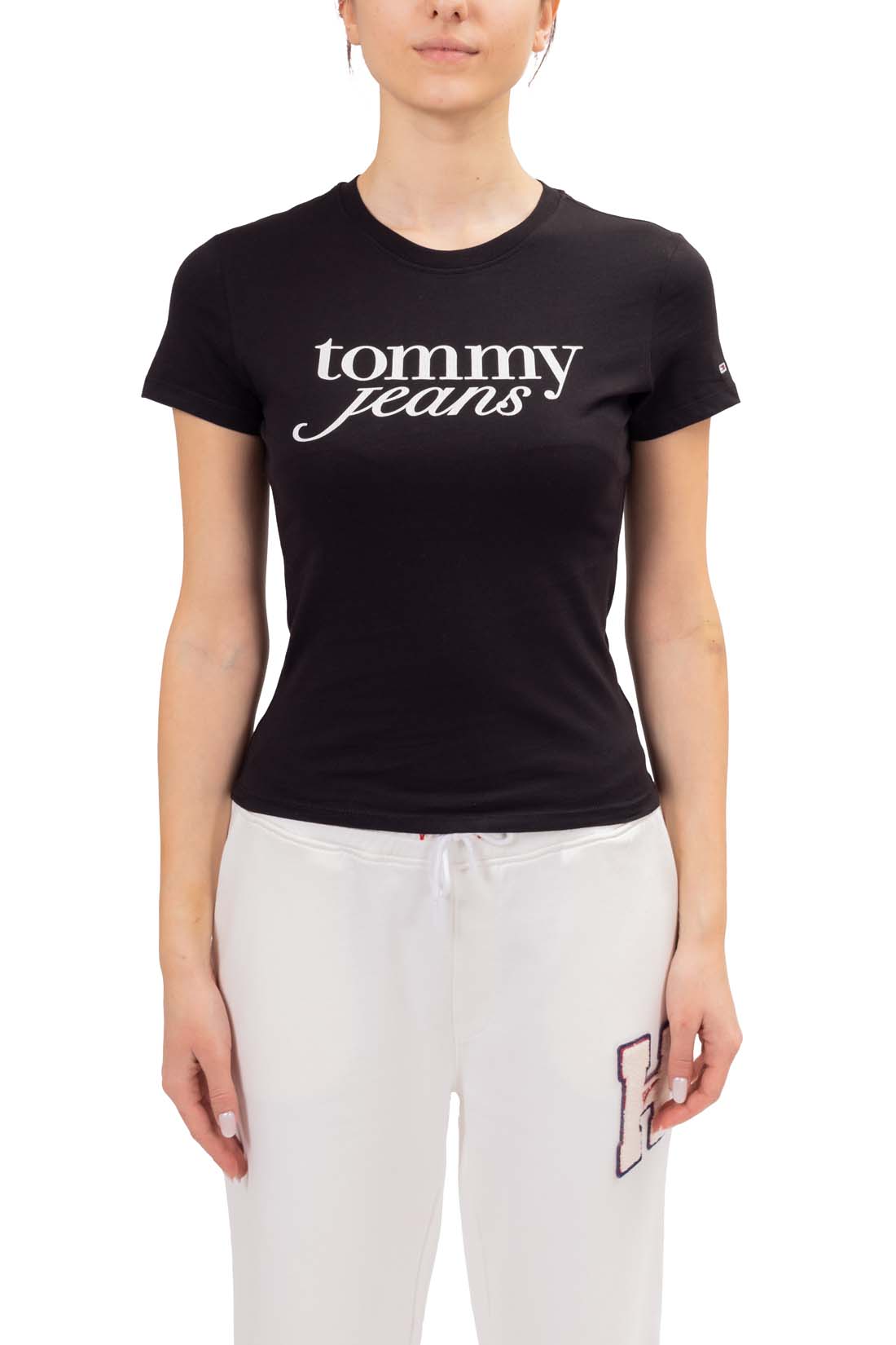 TOMMY JEANS - Women's slim T-shirt with logo print