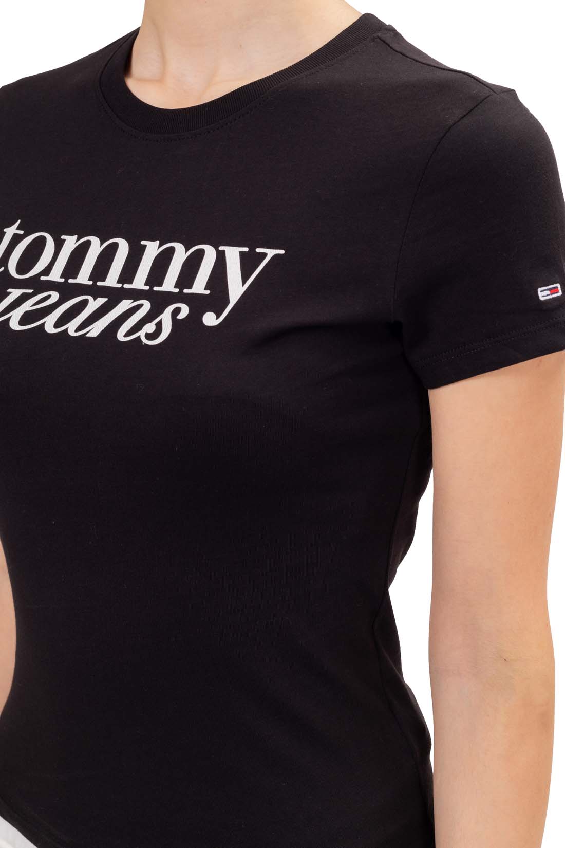 TOMMY JEANS - Women's slim T-shirt with logo print
