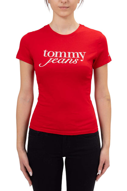 TOMMY JEANS - Women's slim T-shirt with logo print
