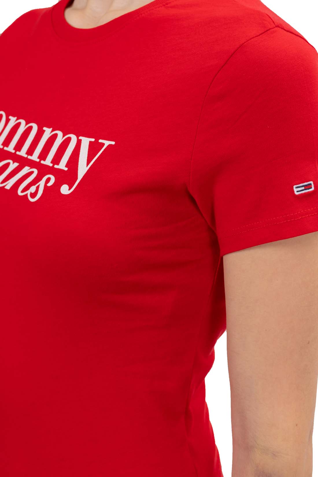 TOMMY JEANS - Women's slim T-shirt with logo print