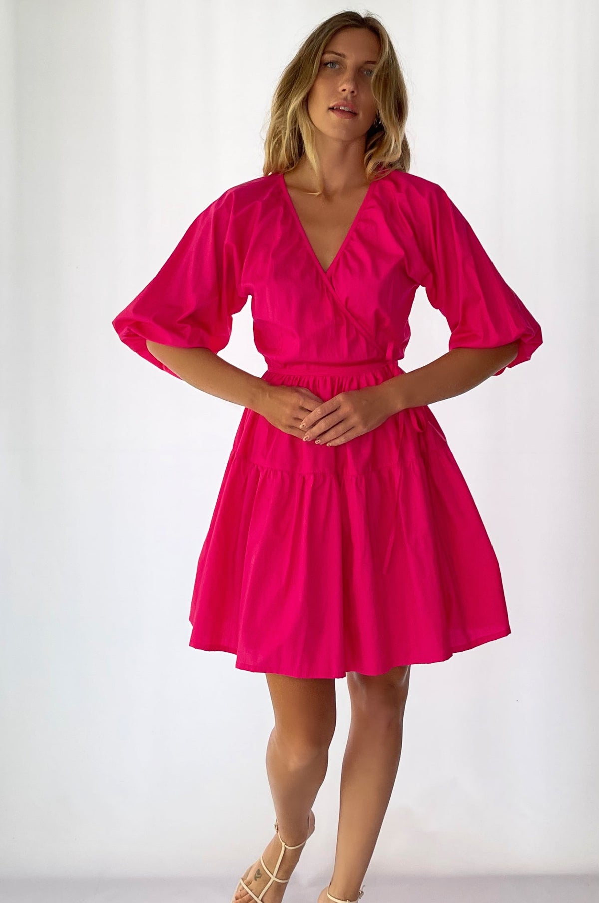 Honey Bunny Wrap Mini Dress -5