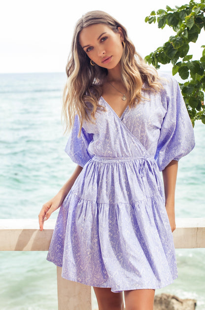 Honey Bunny Wrap Mini Dress -1