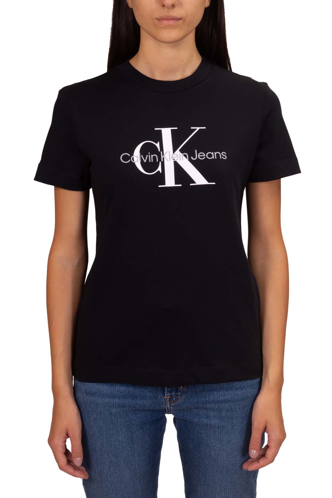 CALVIN KLEIN JEANS – Damen Regular T-Shirt mit Monogramm