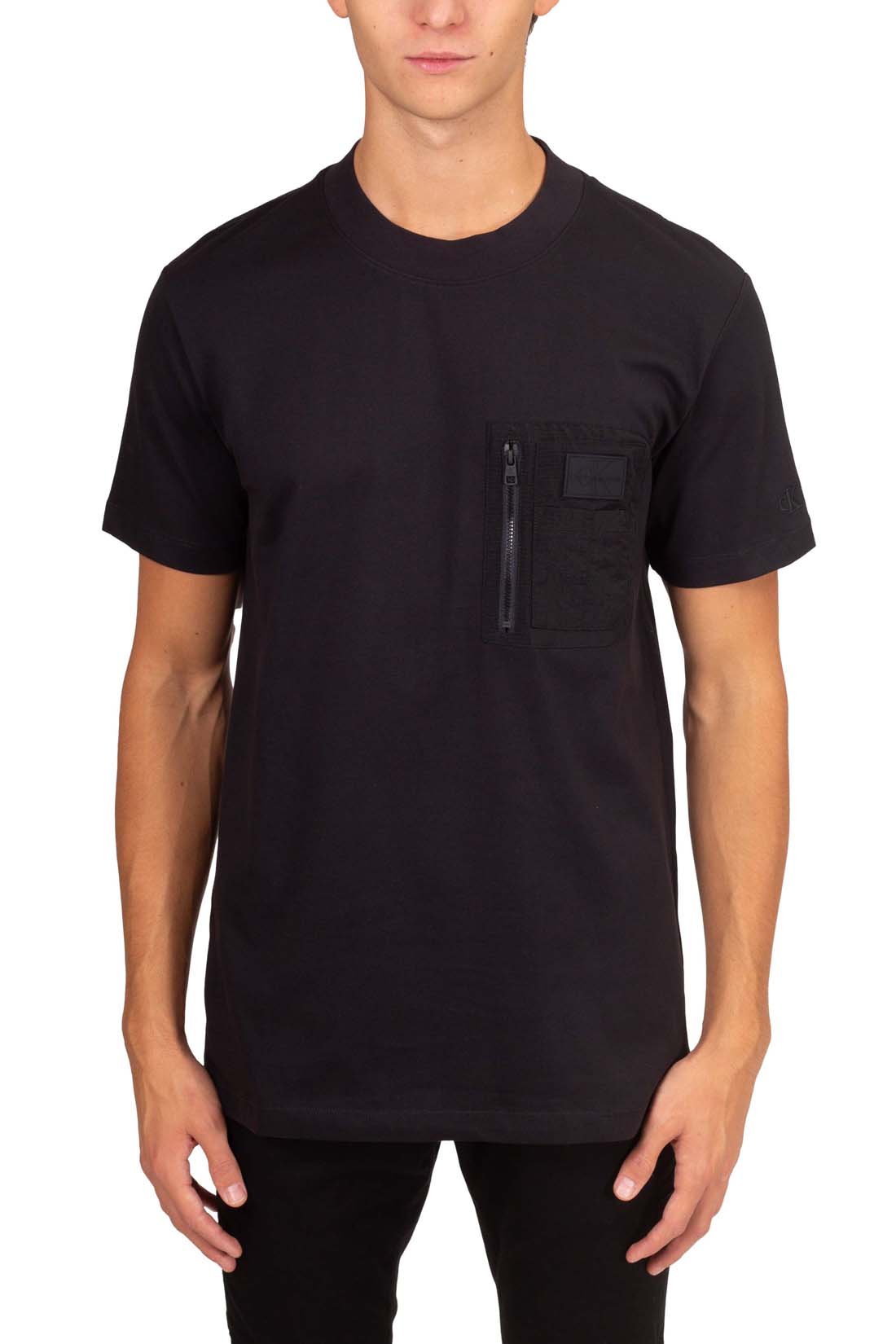 CALVIN KLEIN JEANS - Men's T-shirt with nylon details