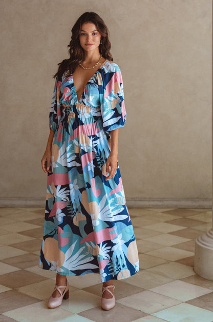 Kezas Rayon Maxi Dress-0