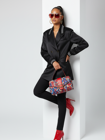 MIDTOWN Satin Tunic Blazer BYMANYC ® New York-1