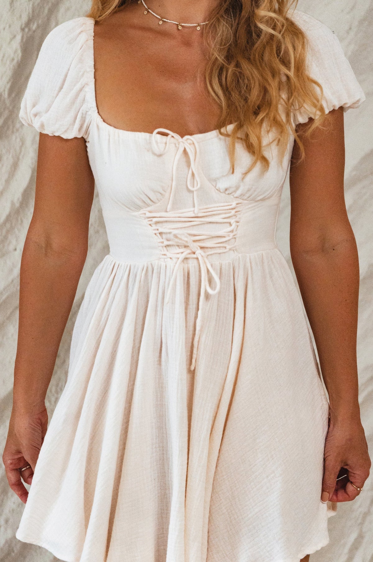 Michelina Cotton Mini Dress (Sale)-4