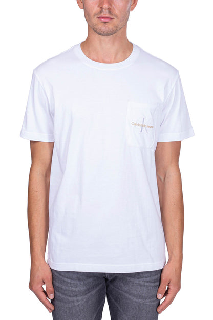 CALVIN KLEIN JEANS - Men's T-shirt with pocket and logo