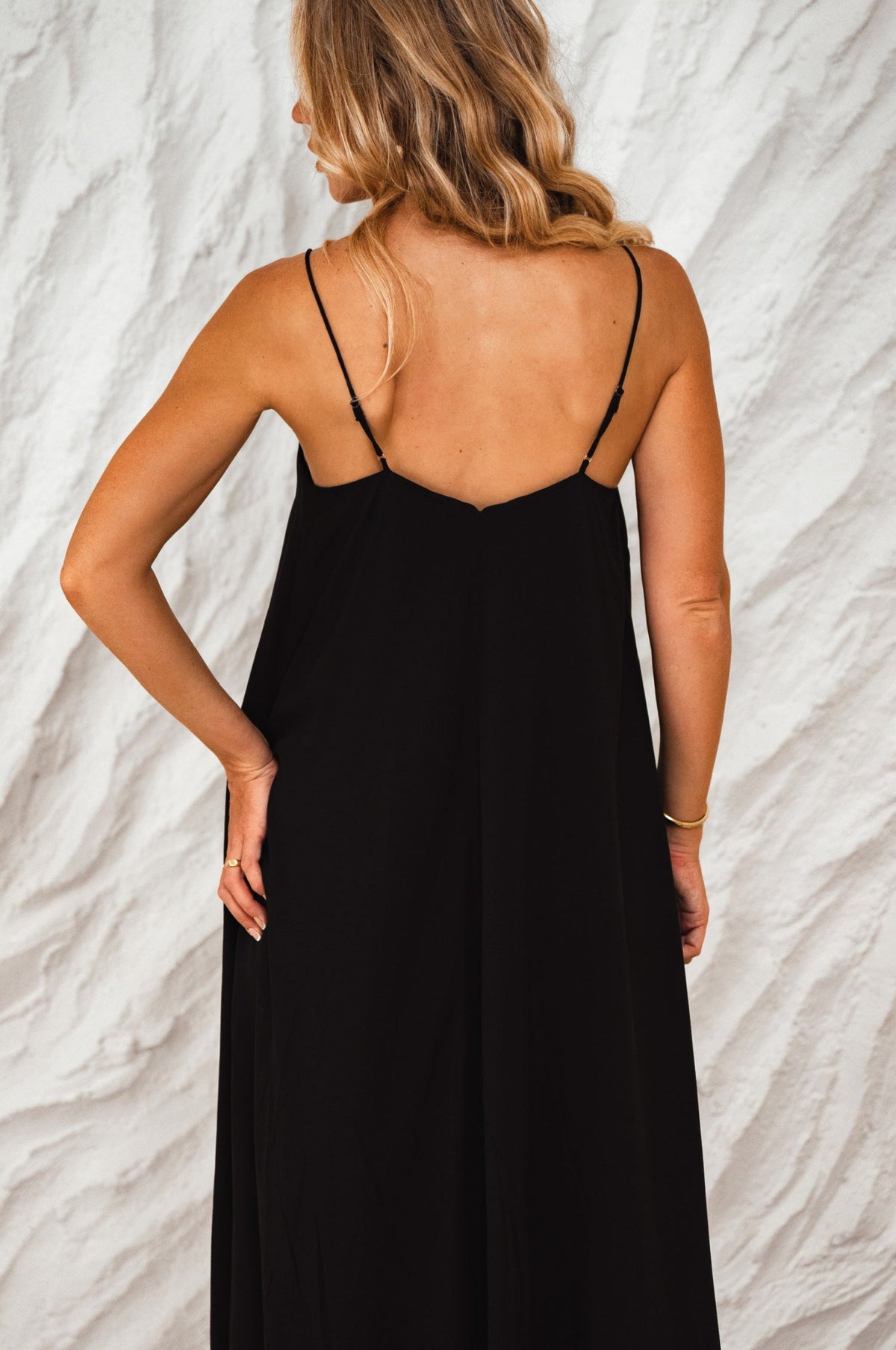Silky Wind Strappy Maxi Dress-3