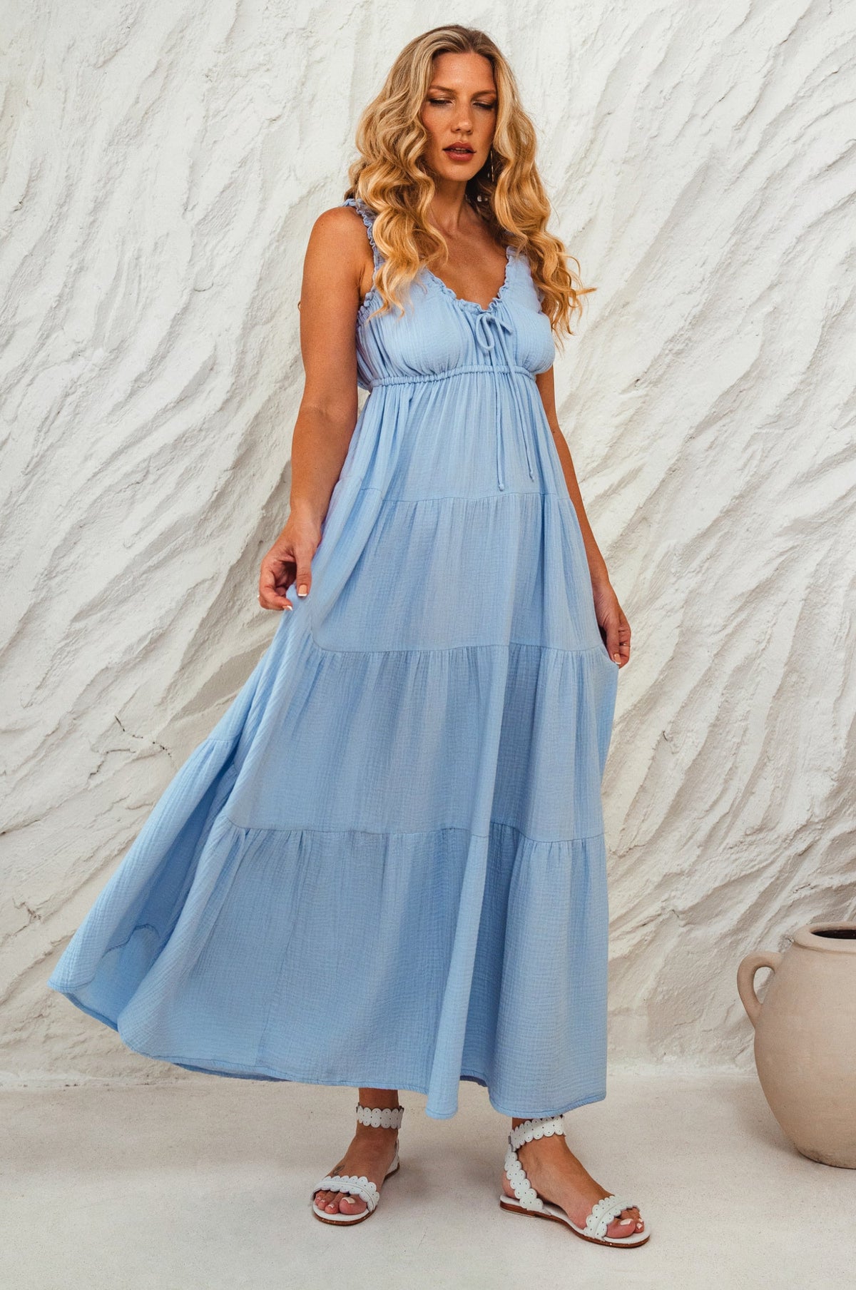 Soft Love Cotton Maxi Dress (Sale)-6