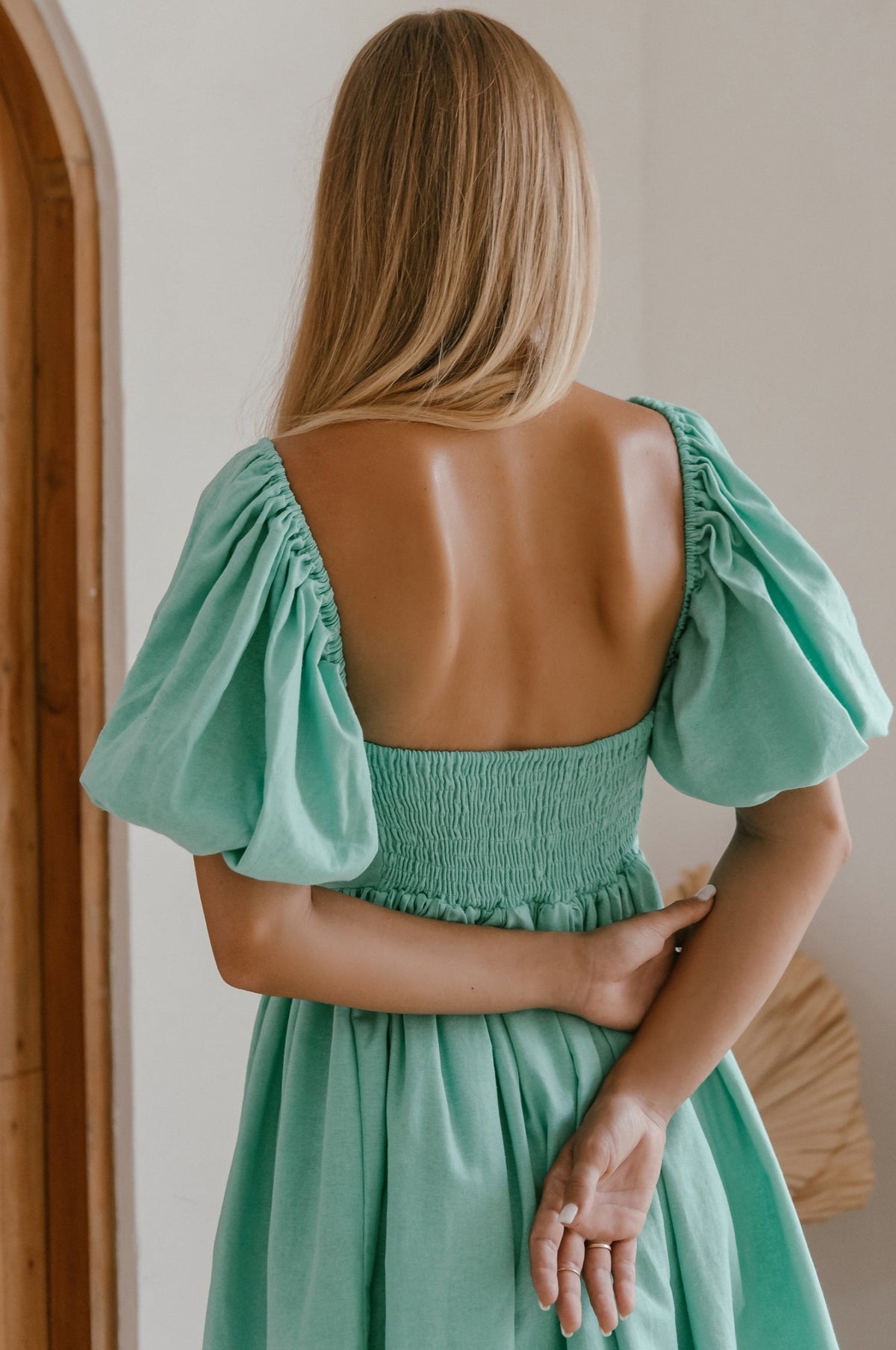 Strawberry Fields Puff Sleeve Mini (Sale)-4