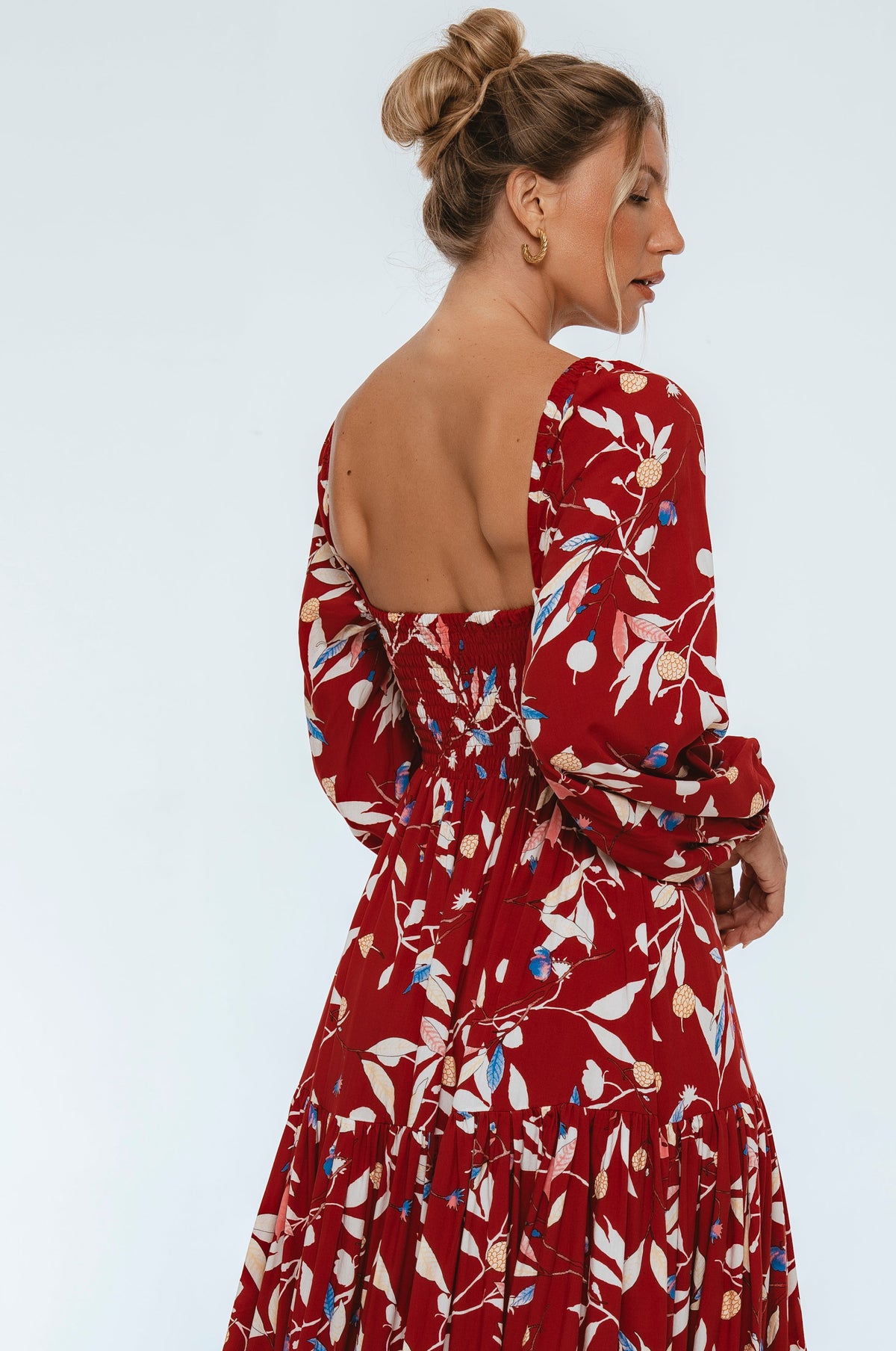 Verona Long Sleeve Midi Dress (Sale)-4
