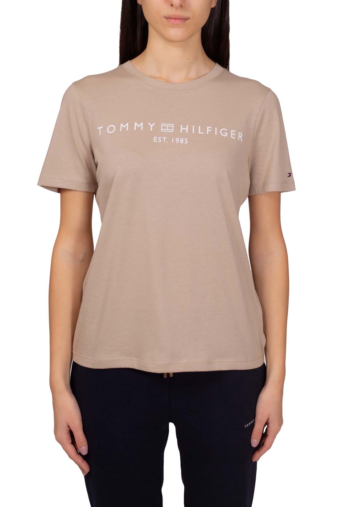 TOMMY HILFIGER - Women's regular logo T-shirt