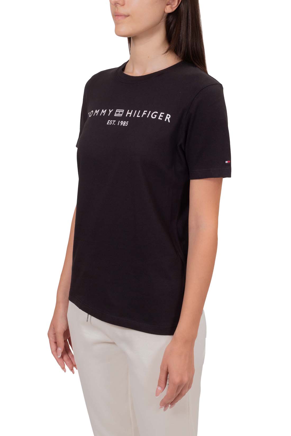TOMMY HILFIGER - Women's regular logo T-shirt