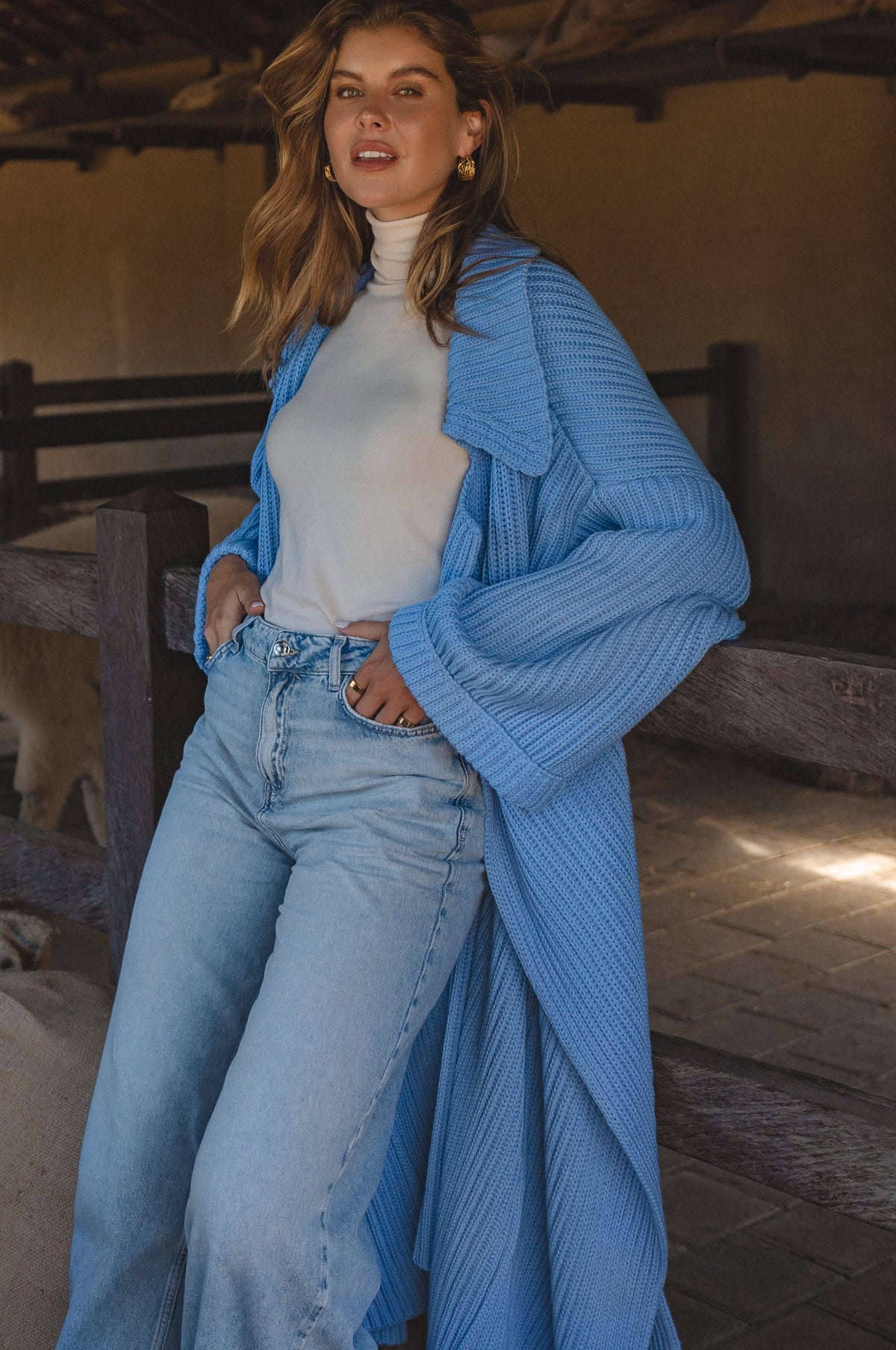 Warm Night Long Knitted Coat-1