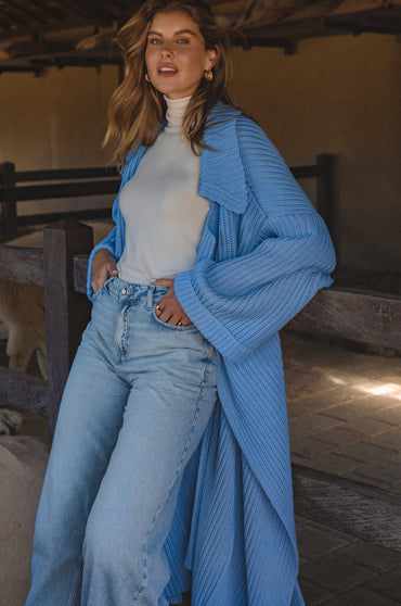 Warm Night Long Knitted Coat-1