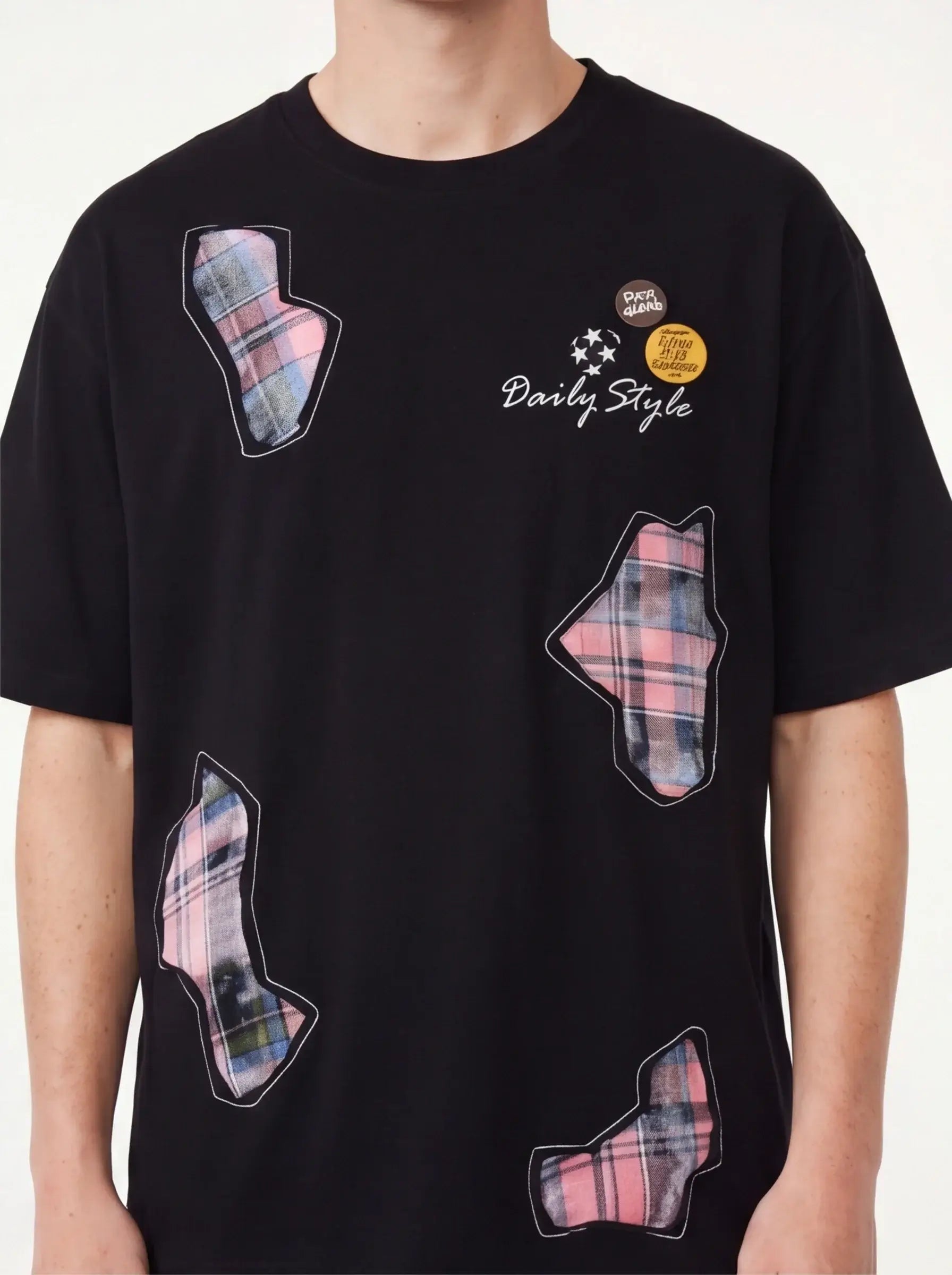 Organic Elevated Top Luxury Streetwear Men Tailored Fit Black T-Shirt-2