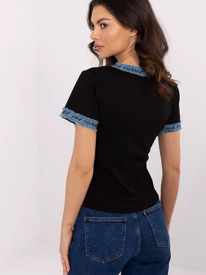 A fitted women's blouse in a casual style -2