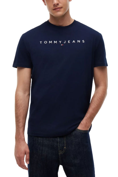 TOMMY JEANS - Men's T-shirt with linear logo