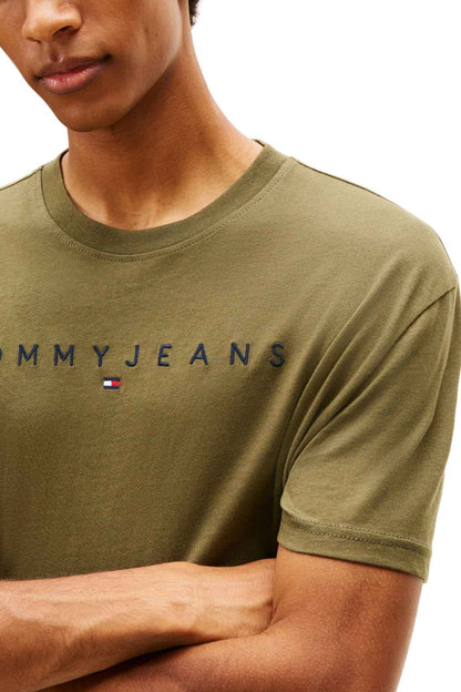 TOMMY JEANS - Men's T-shirt with linear logo