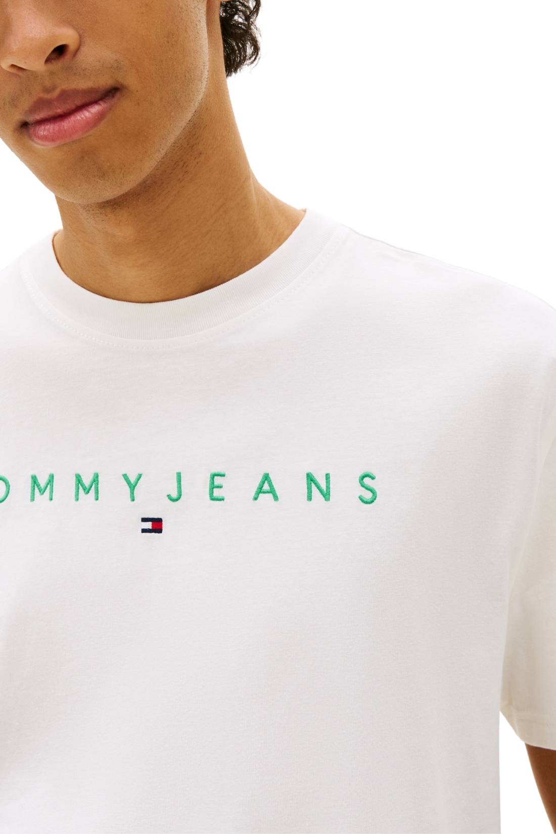 TOMMY JEANS - Men's T-shirt with linear logo