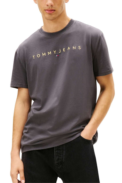 TOMMY JEANS - Men's T-shirt with linear logo