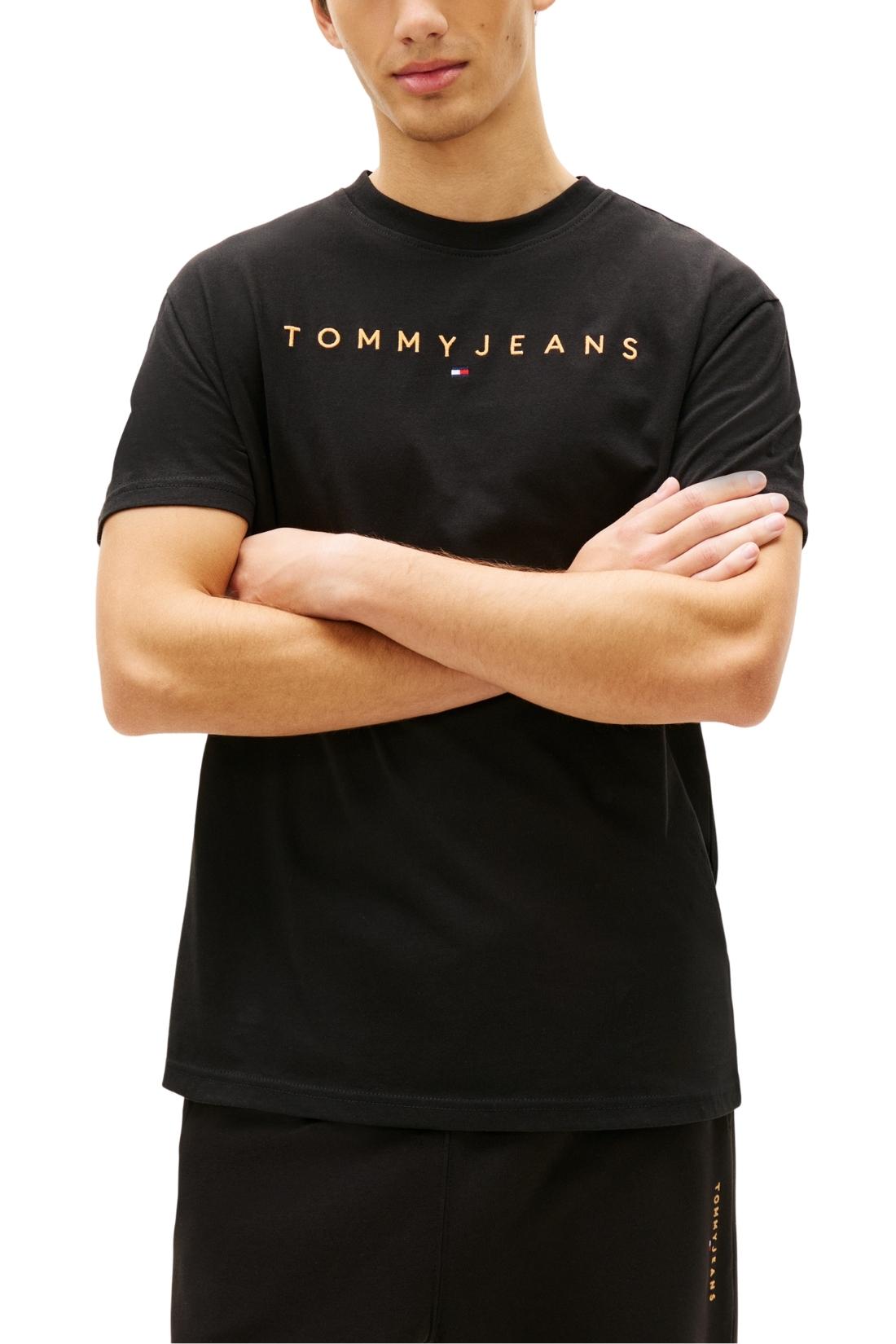 TOMMY JEANS - Men's T-shirt with linear logo