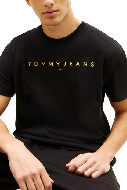TOMMY JEANS - Men's T-shirt with linear logo