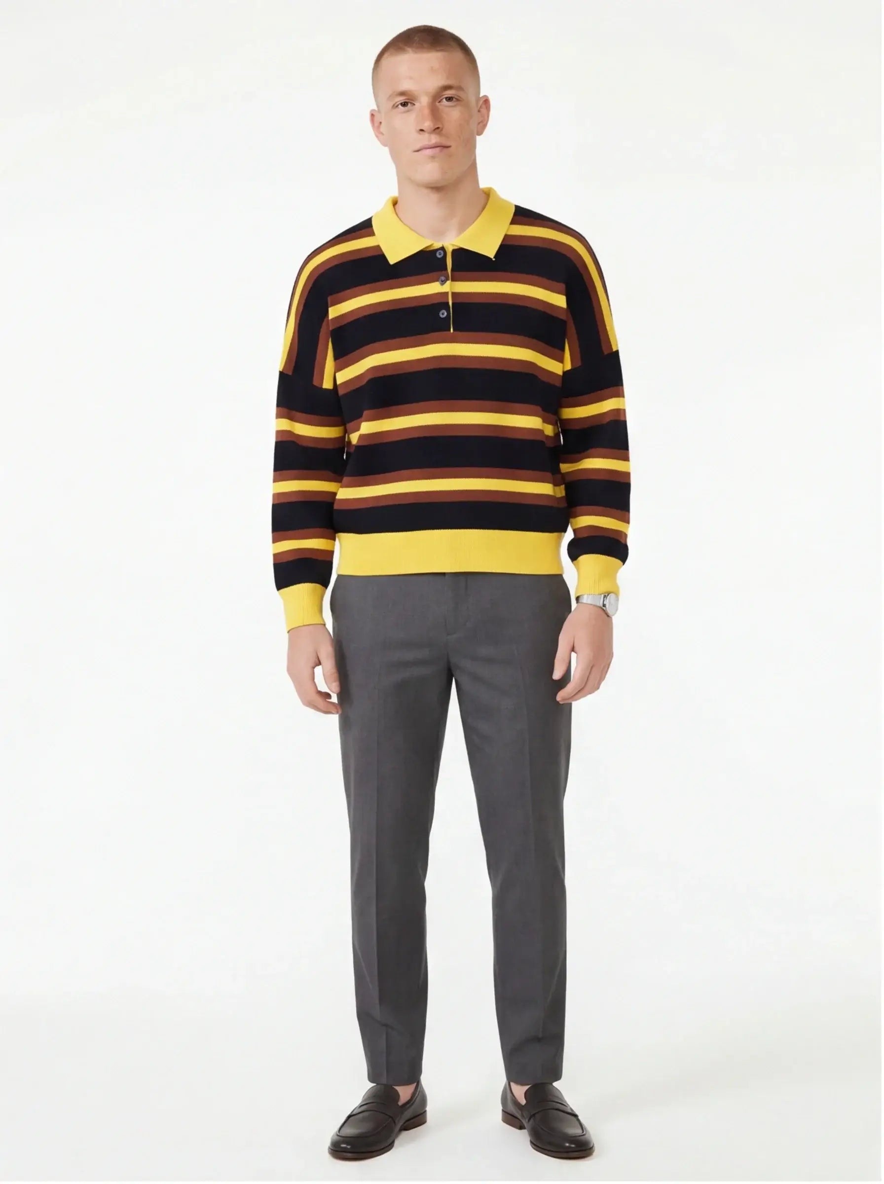 Fine Pre-Washed Sweatshirt Luxury Streetwear Tailored Fit Premium Men Top-1